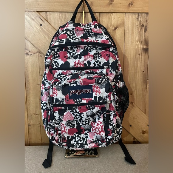 Jansport Bags Jansport Hearts Backpack Pink Black And White Poshmark